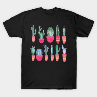 Cute Cactus Stickers T-Shirt